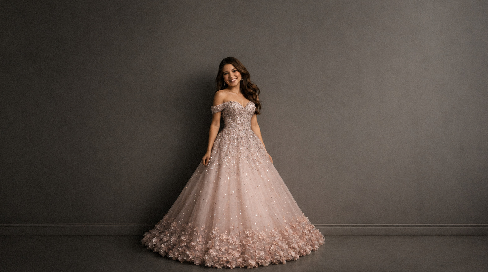 Vestido de debutante criado no Fabiana Baú Atelier